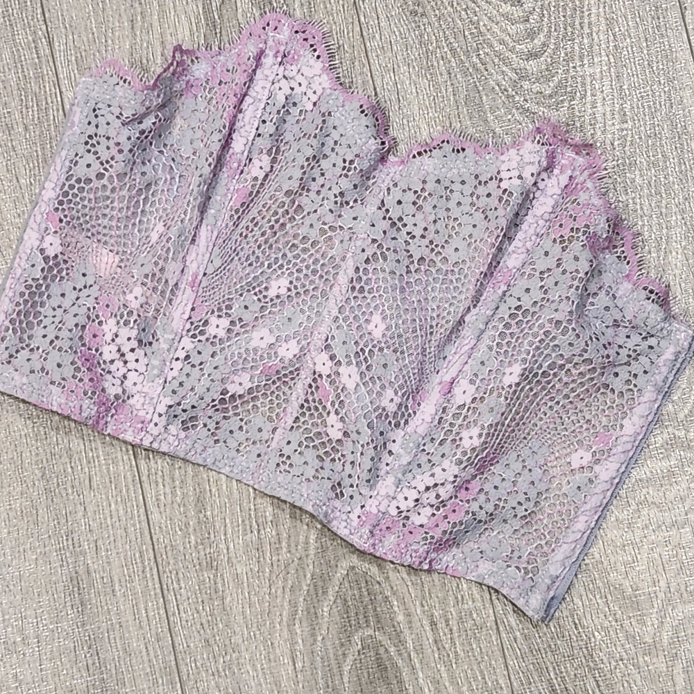 Victoria's Secret Mesh Floral Lace Corset